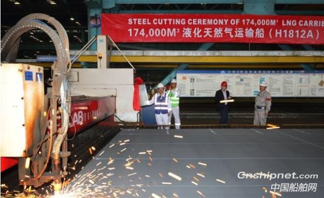 滬東中華一LNG船一重吊船分別開工