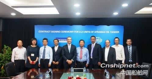 舟山中遠海運重工獲2+2艘阿芙拉型油輪訂單
