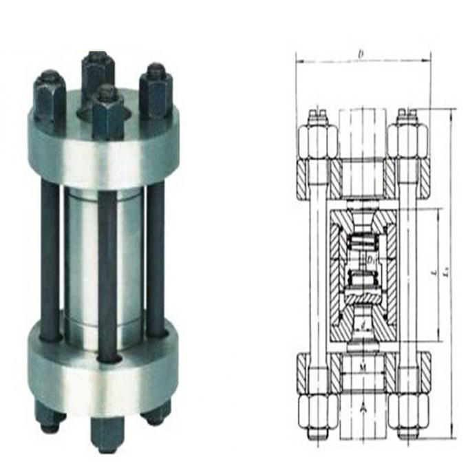 高壓對(duì)夾式止回閥結(jié)構(gòu)圖