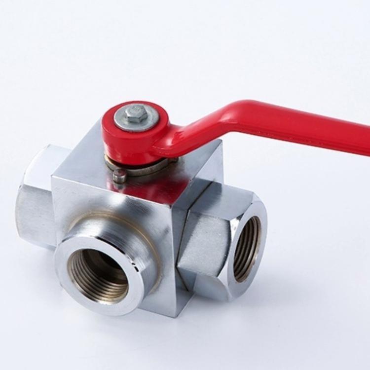 高壓三通球閥 KHB3K實(shí)物圖