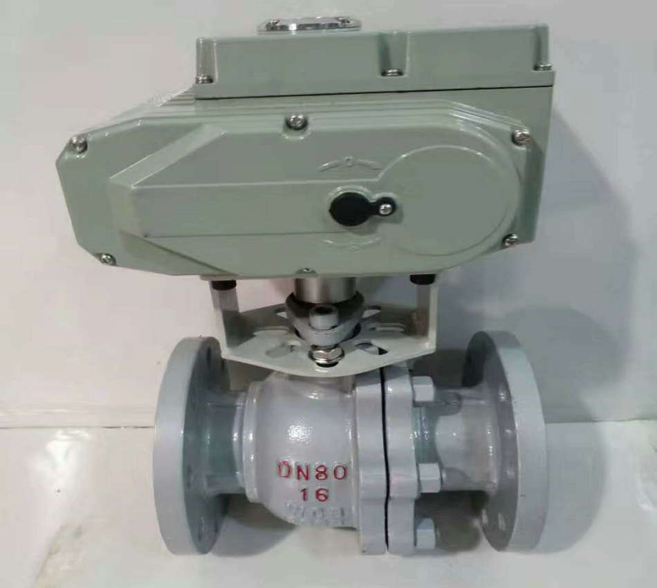 電動切斷球閥、電動O型切斷球閥實物圖