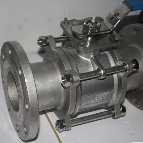 三片式法蘭球閥實(shí)物圖